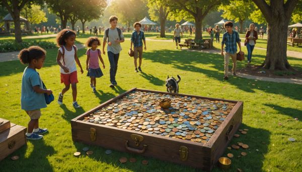Chasse au trésor géante et jeux pour petits et grands
